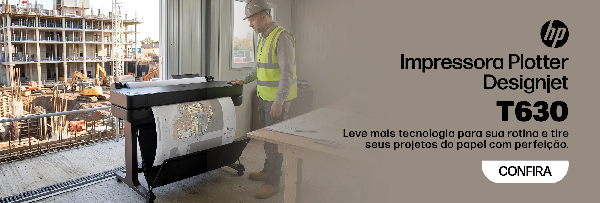 Impressora Plotter HP DesignJet T630