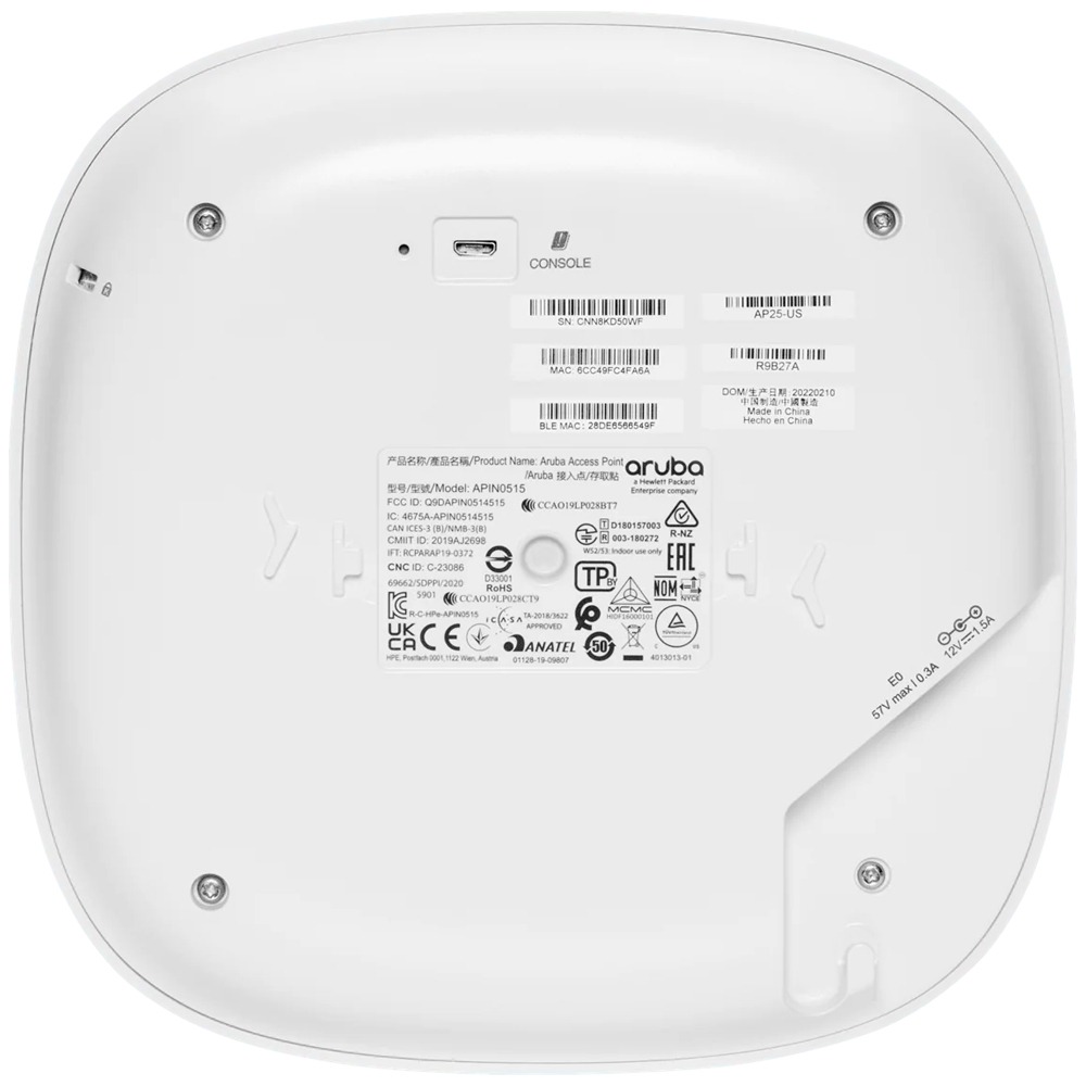 Access Point HPE Aruba AP25 RW Instant On 4x4 - R9B28A