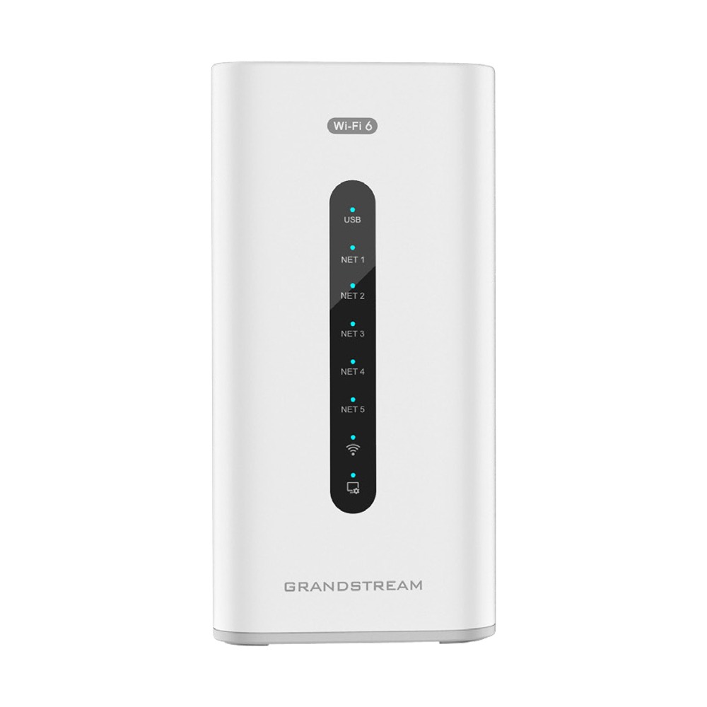 Access Point Multi Grandstream WI-FI6 2,4 GHz e 5 GHz, com Switch 5 portas, Firewall, Roteador VPN, PBX IP GCC6010W