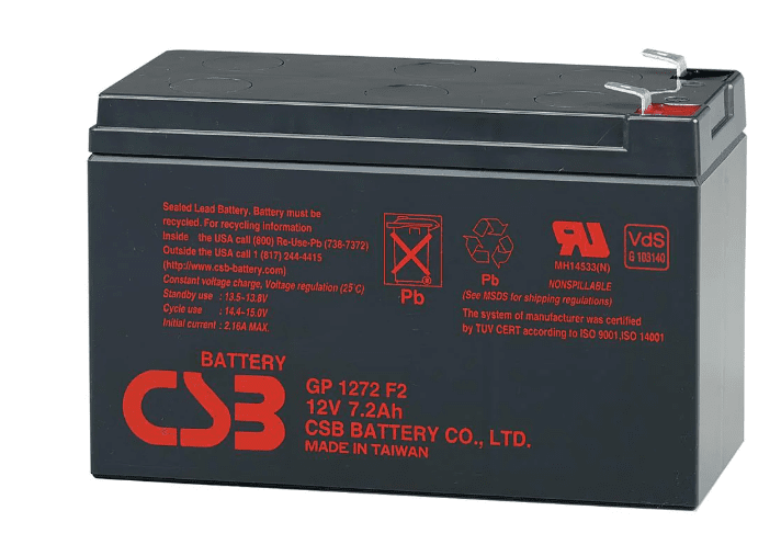 Bateria CSB VRLA 12V 7.2AH (28W) - GP1272 Bateria CSB VRLA 12V 7.2AH (28W) - GP1272