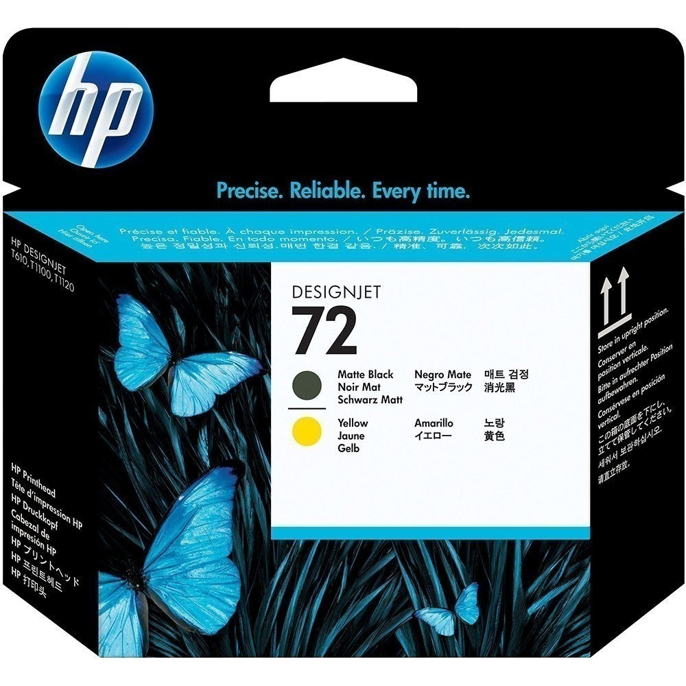 Cabeça de Impressão HP 72 Preto Mate e Amarelo PLUK - C9384A (Sob Encomenda)