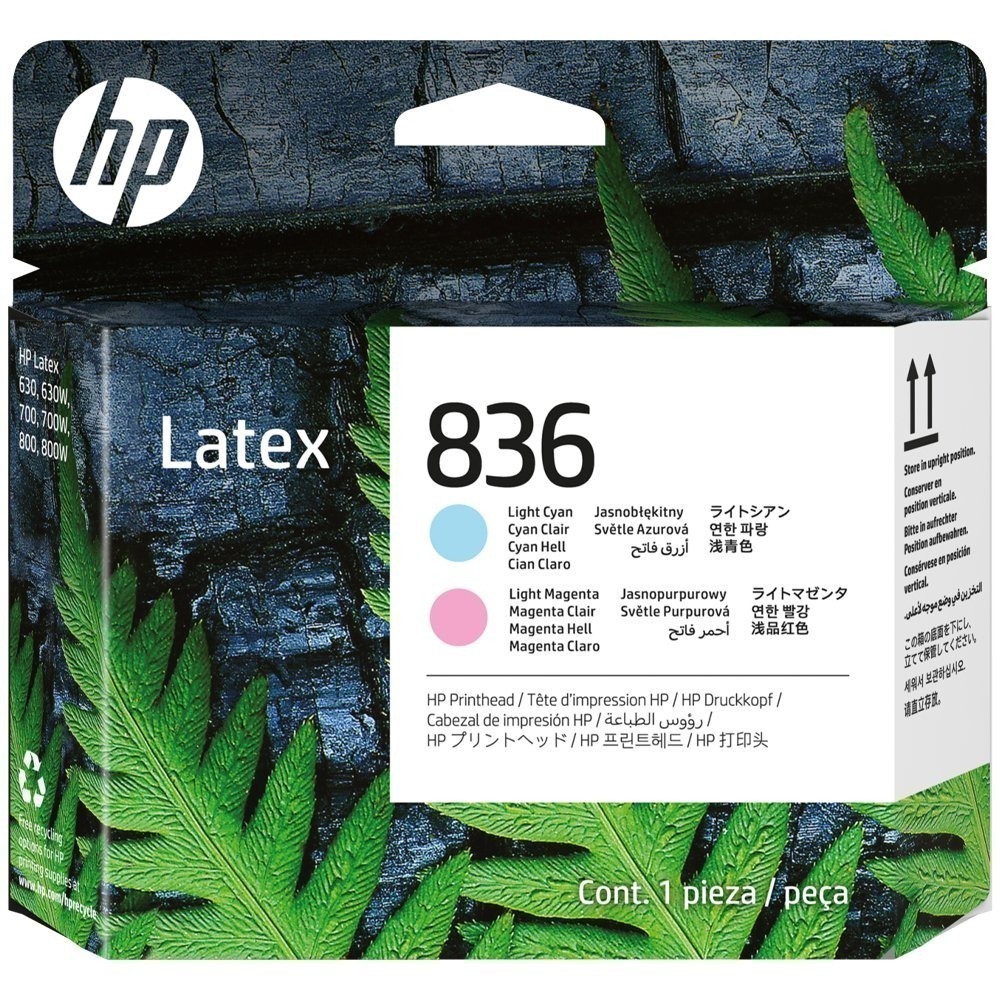 Cabeça de Impressão HP Látex 836 Ciano Claro e Magenta Claro - 4UV97A
