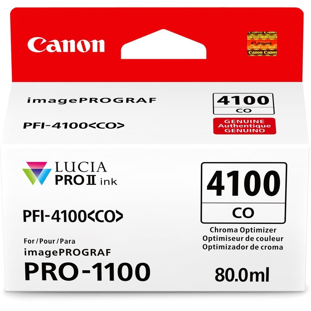 Cartucho de Tinta Canon PFI-4100 CO, Chroma Optimizer, 80ml - 6787C002 (Sob encomenda)