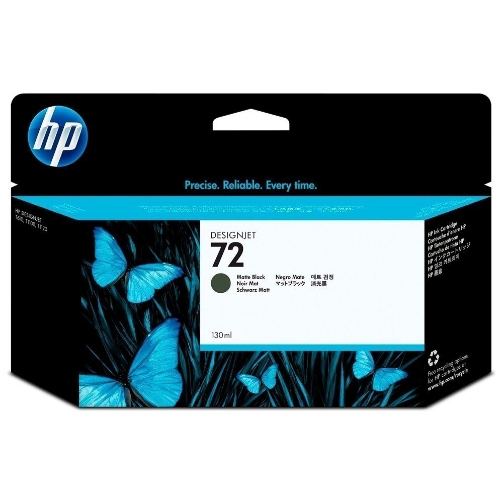 Cartucho de Tinta HP 72 Preto Fosco PLUK 130ml - C9403AB