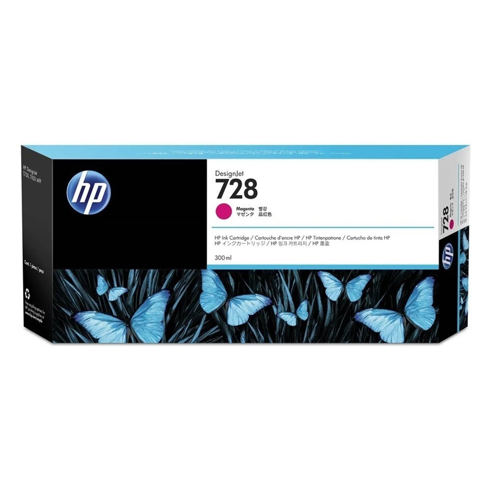 Cartucho de Tinta HP 728 Magenta PLUK 300 ml F9K16A Cartucho de Tinta HP 728 Magenta PLUK 300 ml F9K16A