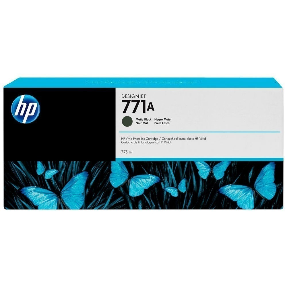 Cartucho de Tinta HP 771A Preto Fosco PLUK 775 ml B6Y15A (Sob encomenda)