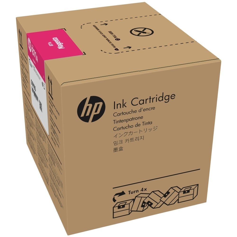 Cartucho de Tinta HP Látex 871, 3 Litros, Magenta - G0Y80D