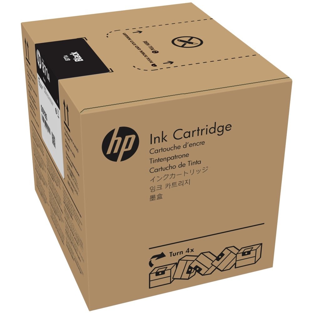 Cartucho de Tinta HP Látex 871, 3 Litros, Preto- G0Y82D