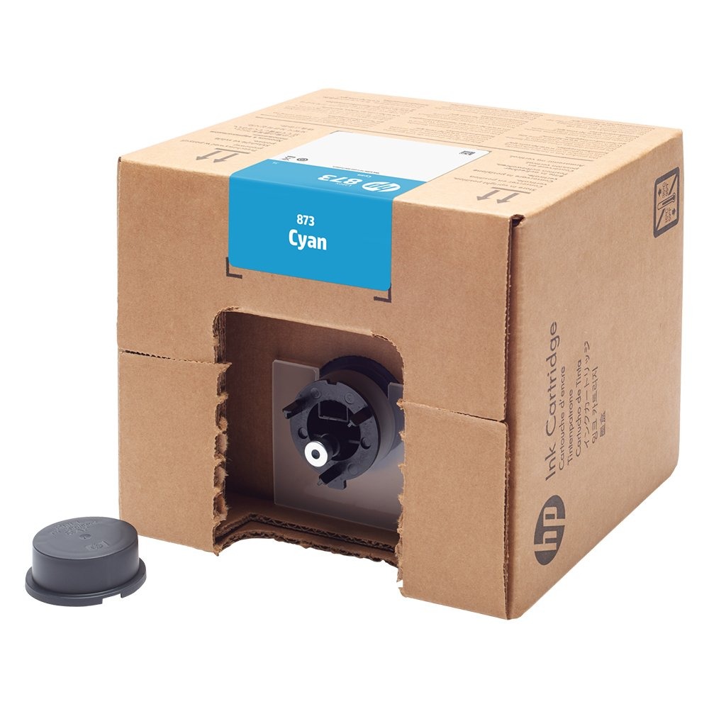 Cartucho de Tinta HP Látex 873 Ciano 3 Litros - 4UV85A