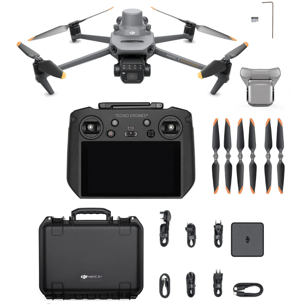 Drone DJI Mavic 3 Multiespectral, 4K, 60 FPS, Autonomia aprox. 43 min. (Controle com tela) BR - 4640007 Drone DJI Mavic 3 Multiespectral, 4K, 60 FPS, Autonomia aprox. 43 min. (Controle com tela) BR - 4640007