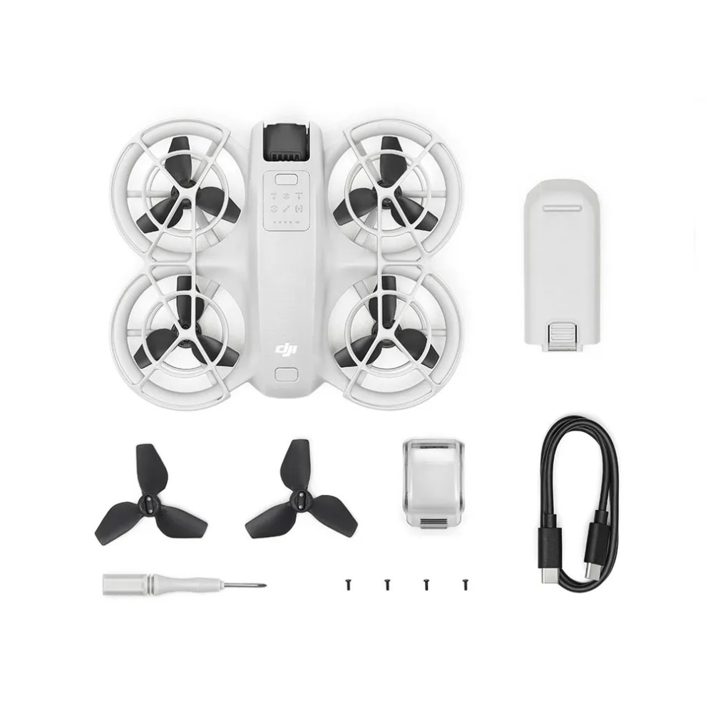 Drone DJI Neo Standard, câmera 12MP, 4K, 30 FPS, RockSteady, HorizonBalancing, Wi-Fi, Armazenamento 22GB, Autonomia aprox. 23 min. (Sem necessidade de controle) BR - DJI050 Drone DJI Neo Standard, câmera 12MP, 4K, 30 FPS, RockSteady, HorizonBalancing, Wi-Fi, Armazenamento 22GB, Autonomia aprox. 23 min. (Sem necessidade de controle) BR - DJI050