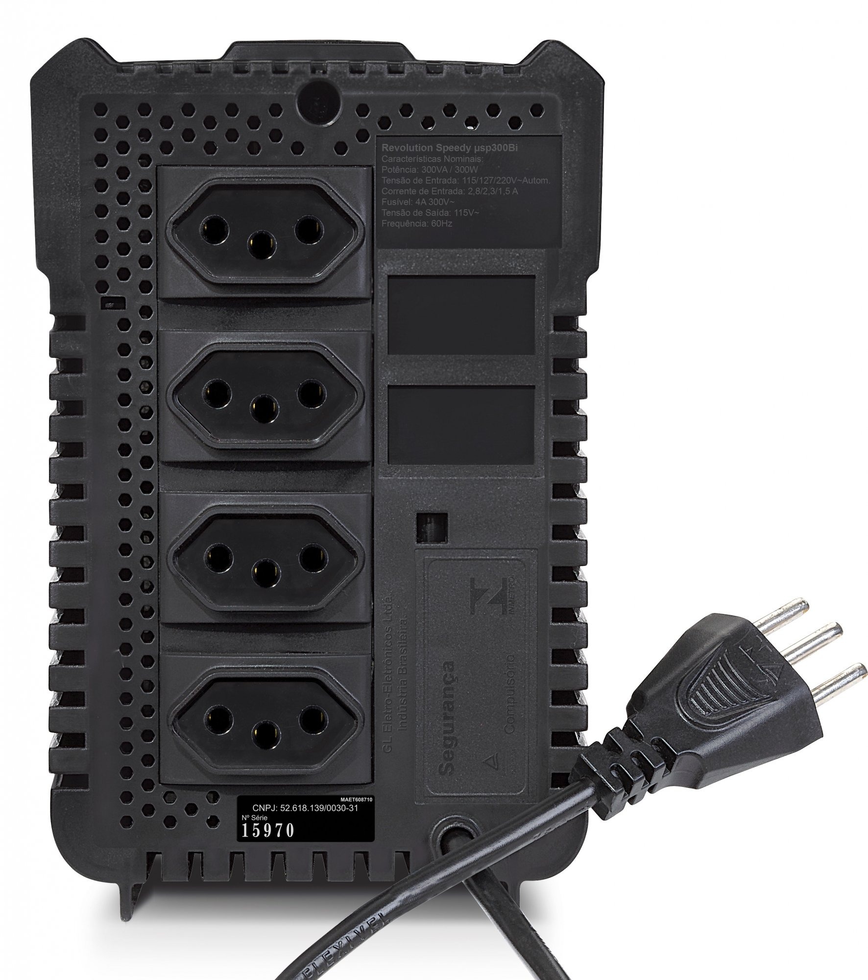 Estabilizador SMS Revolution Speedy 300VA Bivolt USP300Bi 115V - 15970