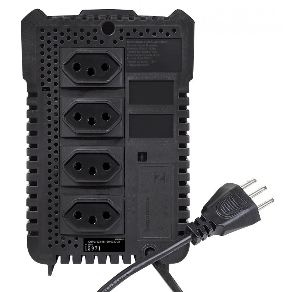 Estabilizador SMS Revolution Speedy 500VA Mono 115V - 15971