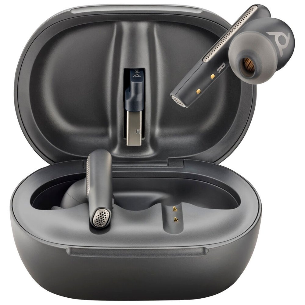 Fone de Ouvido Poly Voyager Free 60+ Earbuds, Preto, Teams, Bluetooth, USB-C, Case Touch - 7Y8H0AA Fone de Ouvido Poly Voyager Free 60+ Earbuds, Preto, Teams, Bluetooth, USB-C, Case Touch - 7Y8H0AA