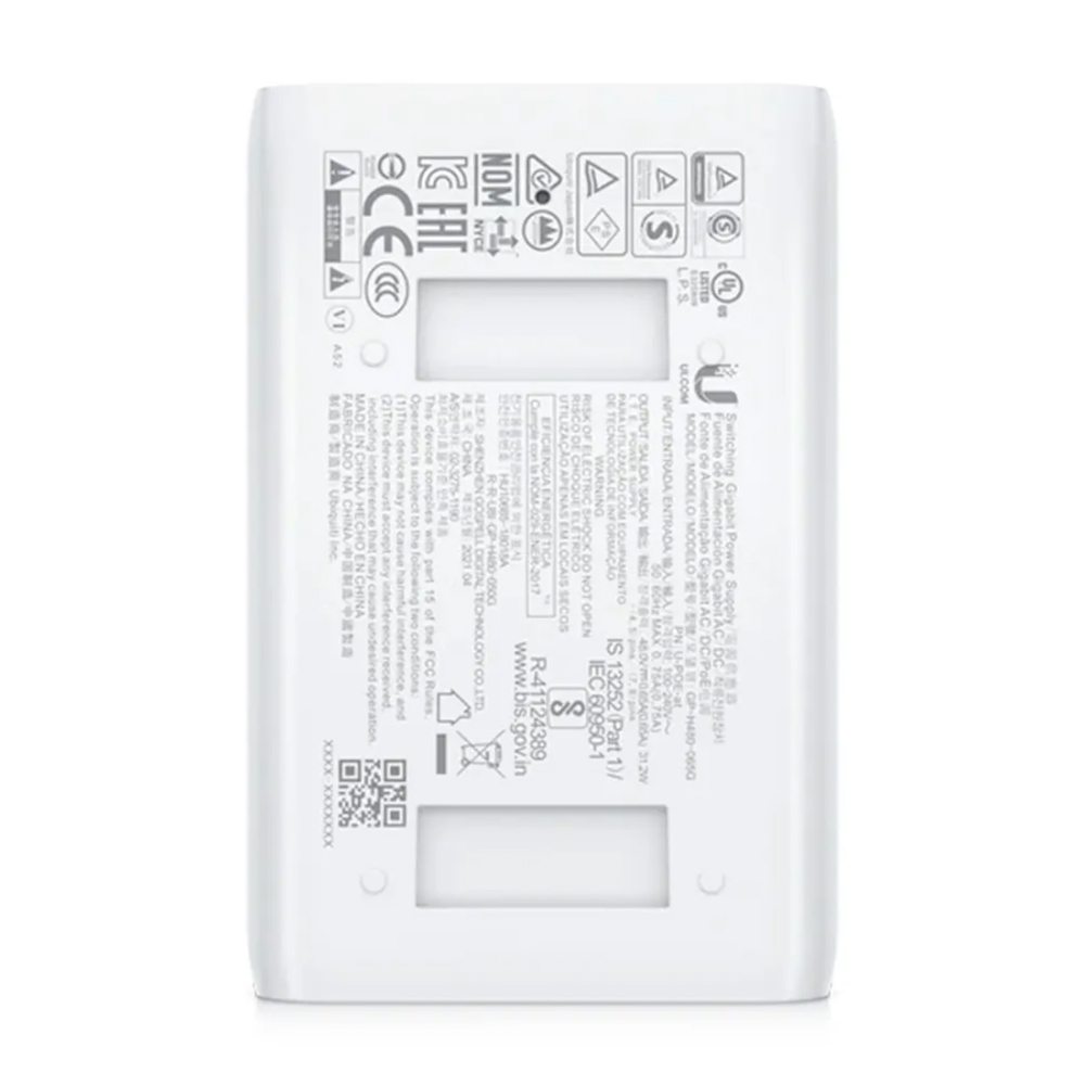 Fonte Ubiquiti POE para U6-LR 802.3at - U-POE-AT