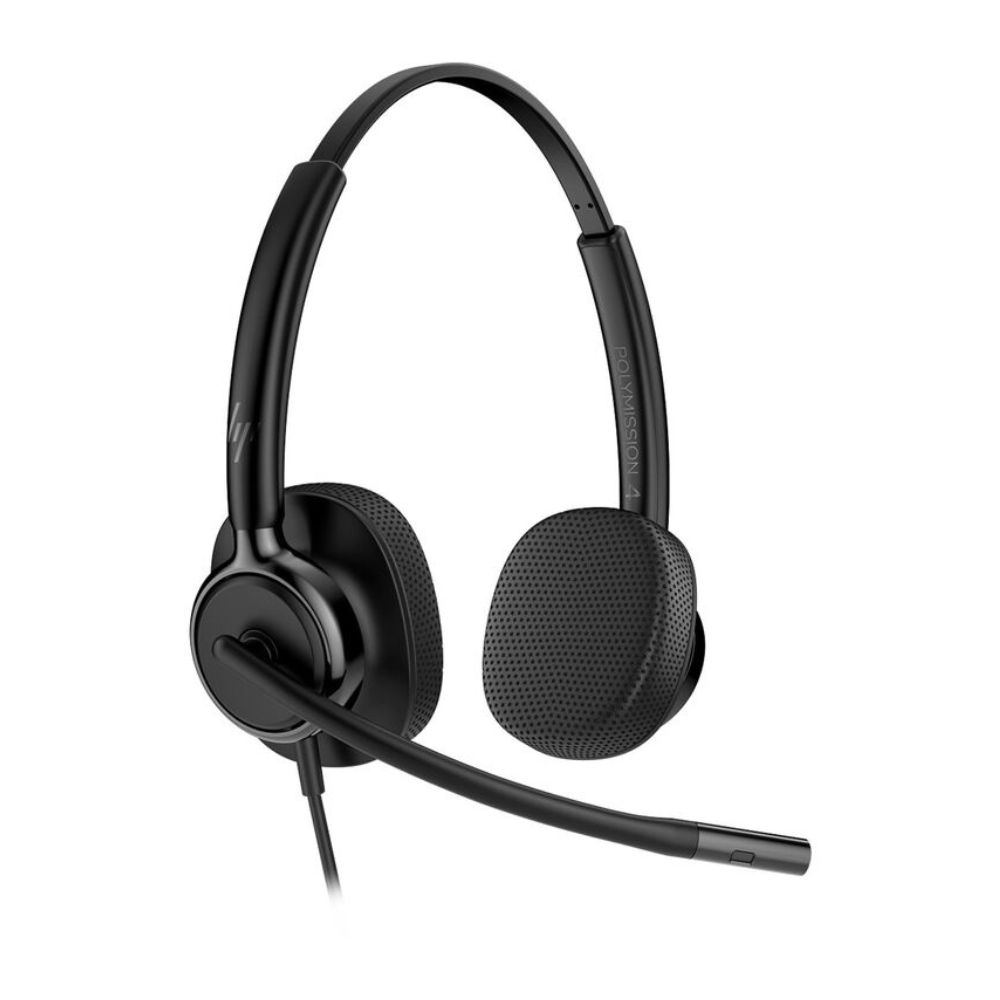 Headset HP Poly Mission 425 Stereo USB-C/A Certificado para Microsoft Teams - C01B6AA#AC3