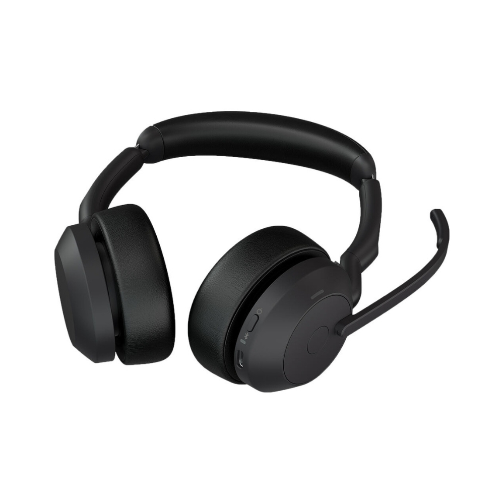 Headset Jabra Evolve2 55 UC Stereo, USB-A, com Adaptador Link380A – 25599-989-999 Headset Jabra Evolve2 55 UC Stereo, USB-A, com Adaptador Link380A – 25599-989-999