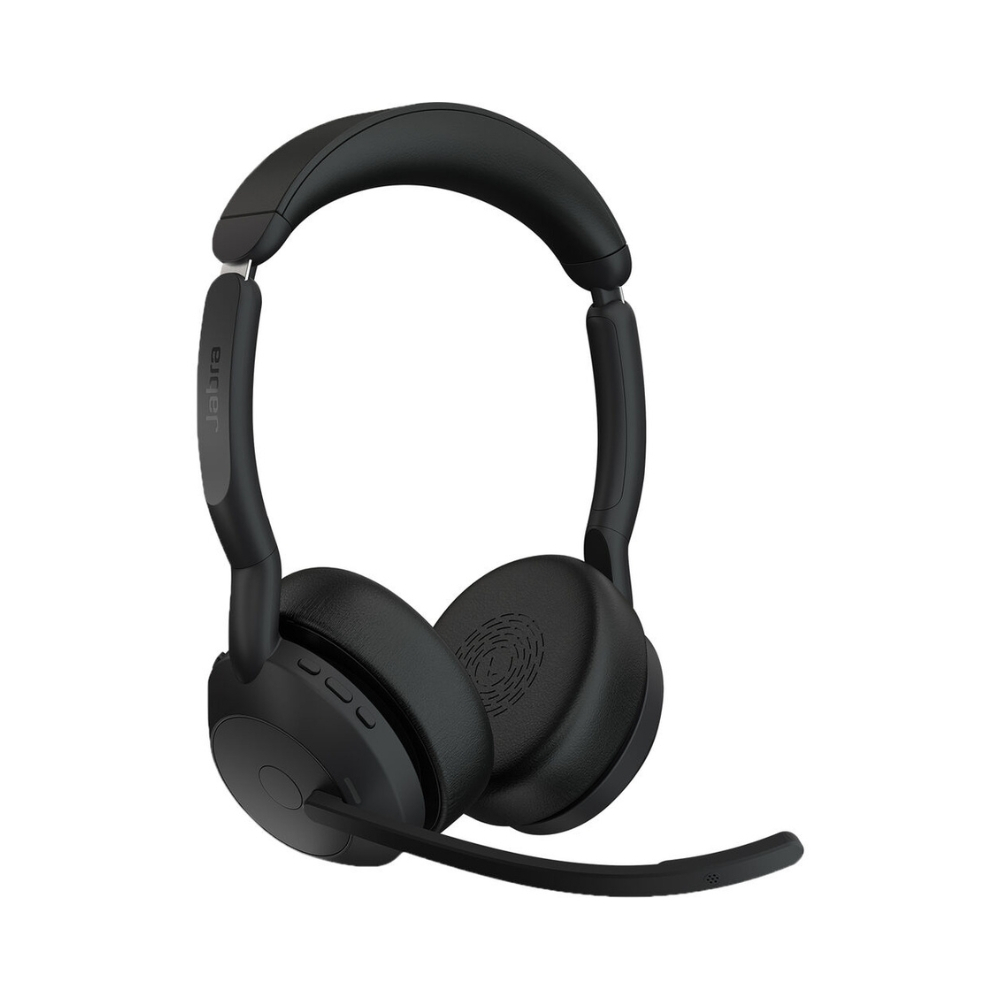 Headset Jabra Evolve2 55 UC Stereo, USB-A, com Adaptador Link380A – 25599-989-999 Headset Jabra Evolve2 55 UC Stereo, USB-A, com Adaptador Link380A – 25599-989-999
