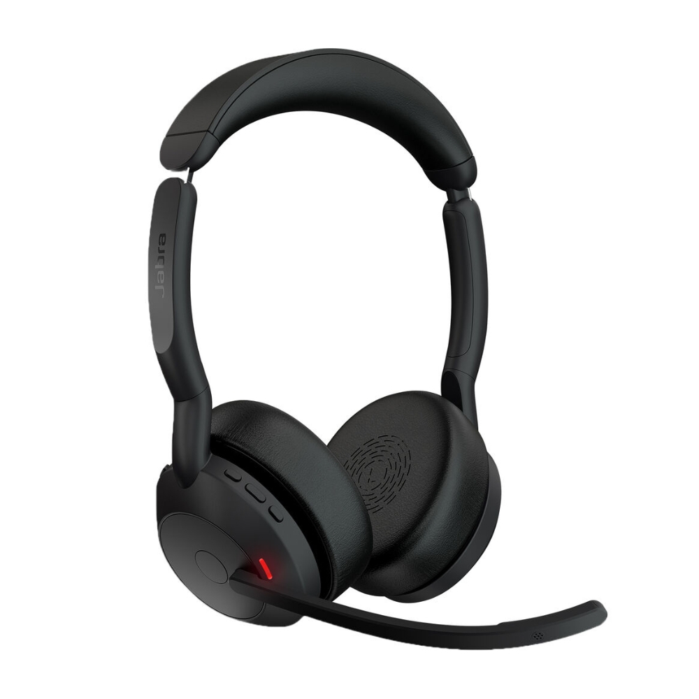 Headset Jabra Evolve2 55 UC Stereo, USB-A, com Adaptador Link380A – 25599-989-999 Headset Jabra Evolve2 55 UC Stereo, USB-A, com Adaptador Link380A – 25599-989-999