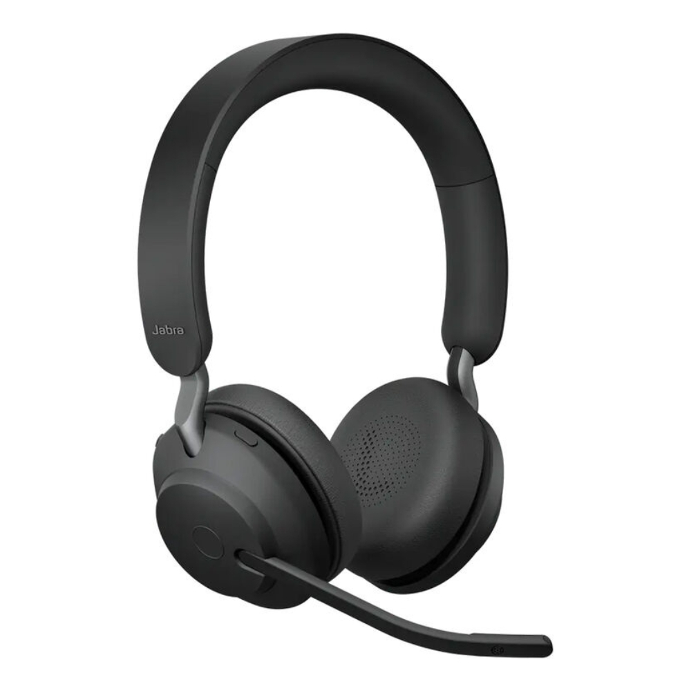 Headset Jabra Evolve2 65 USB-C, UC Stereo, Bluetooth, com Adaptador Link380c, Preto – 26599-989-899 Headset Jabra Evolve2 65 USB-C, UC Stereo, Bluetooth, com Adaptador Link380c, Preto – 26599-989-899