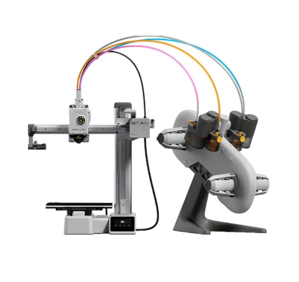 A Bambu Lab A1 Mini Combo + AMS Lite é a impressora 3D compacta