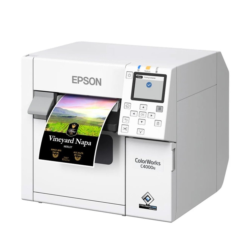 Impressora de Etiquetas e Rótulos Epson ColorWorks CW-C4000 Colorido, USB, Ethernet - C31CK03101 (Sob Encomenda)