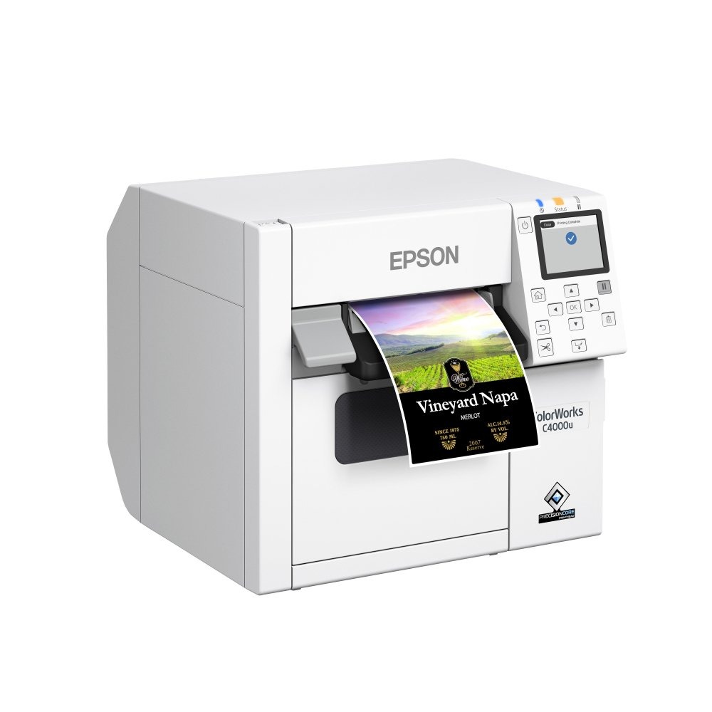 Impressora de Etiquetas e Rótulos Epson ColorWorks CW-C4000 Colorido, USB, Ethernet - C31CK03101 (Sob Encomenda)