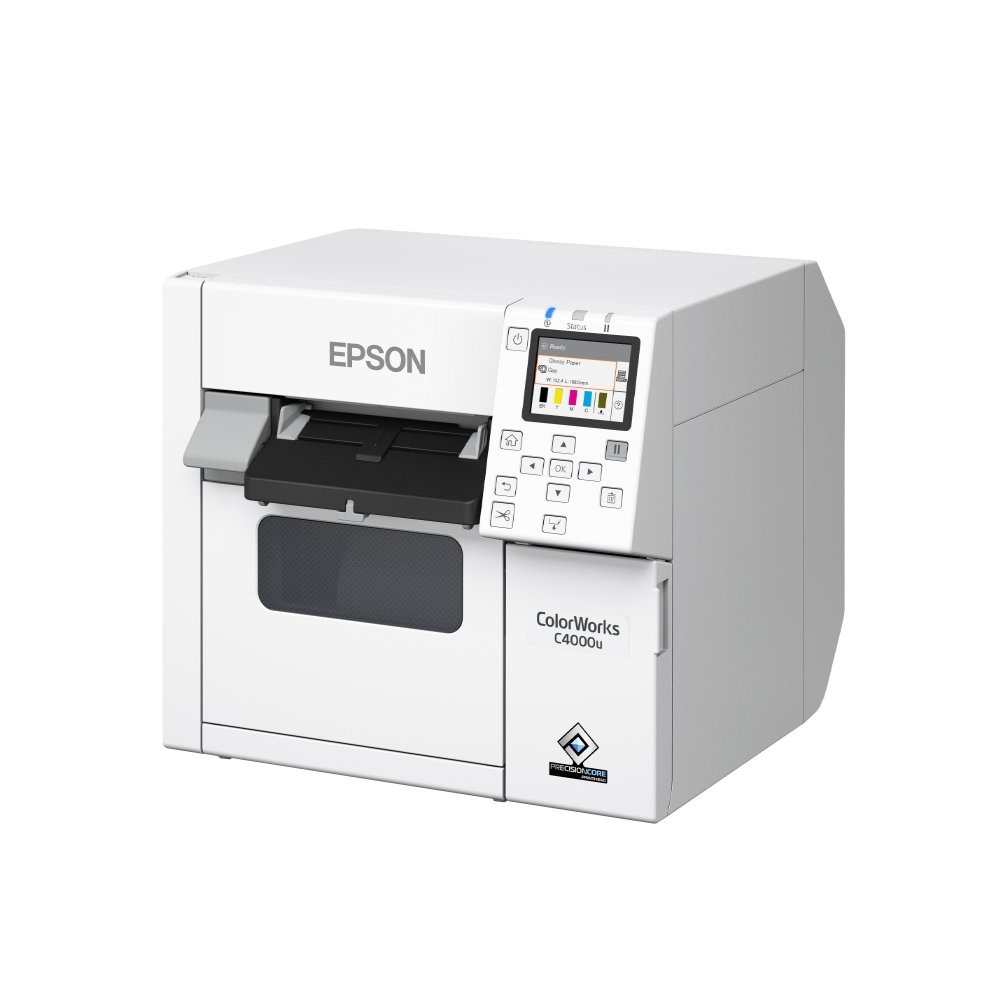 Impressora de Etiquetas e Rótulos Epson ColorWorks CW-C4000 Colorido, USB, Ethernet - C31CK03101 (Sob Encomenda)