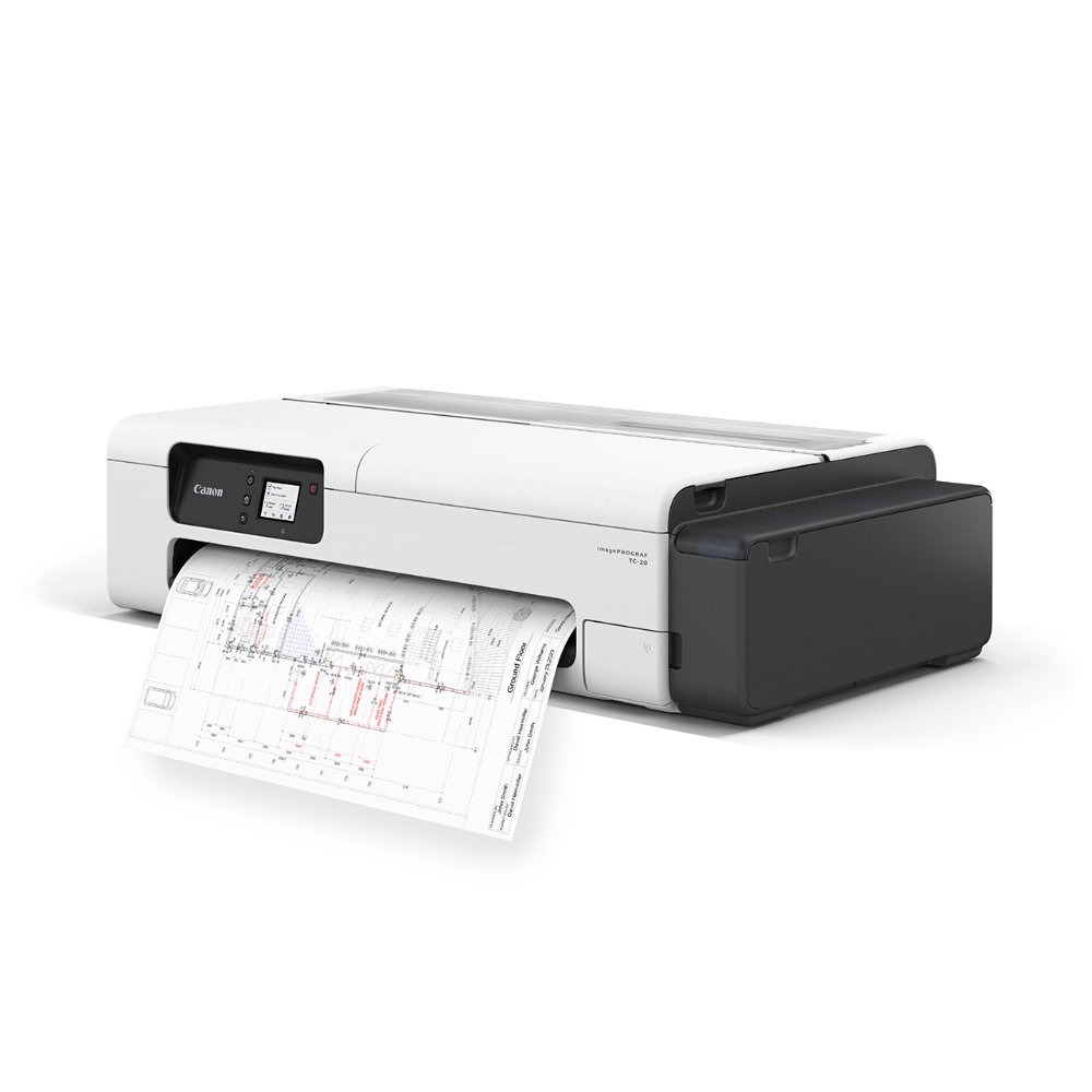 Impressora Plotter Canon imagePROGRAF TC-20, Jato de Tinta, Colorida, A1, 24", Wi-fi, Bivolt - TC-20