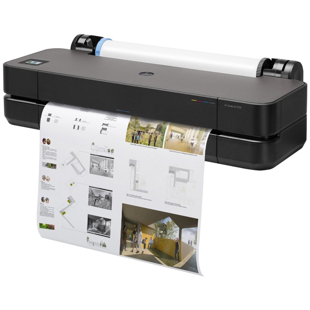 Impressora Plotter HP Designjet T230, Jato de Tinta, Colorida, A1, 24", Wi-Fi, Bivolt - 5HB07A#B1K