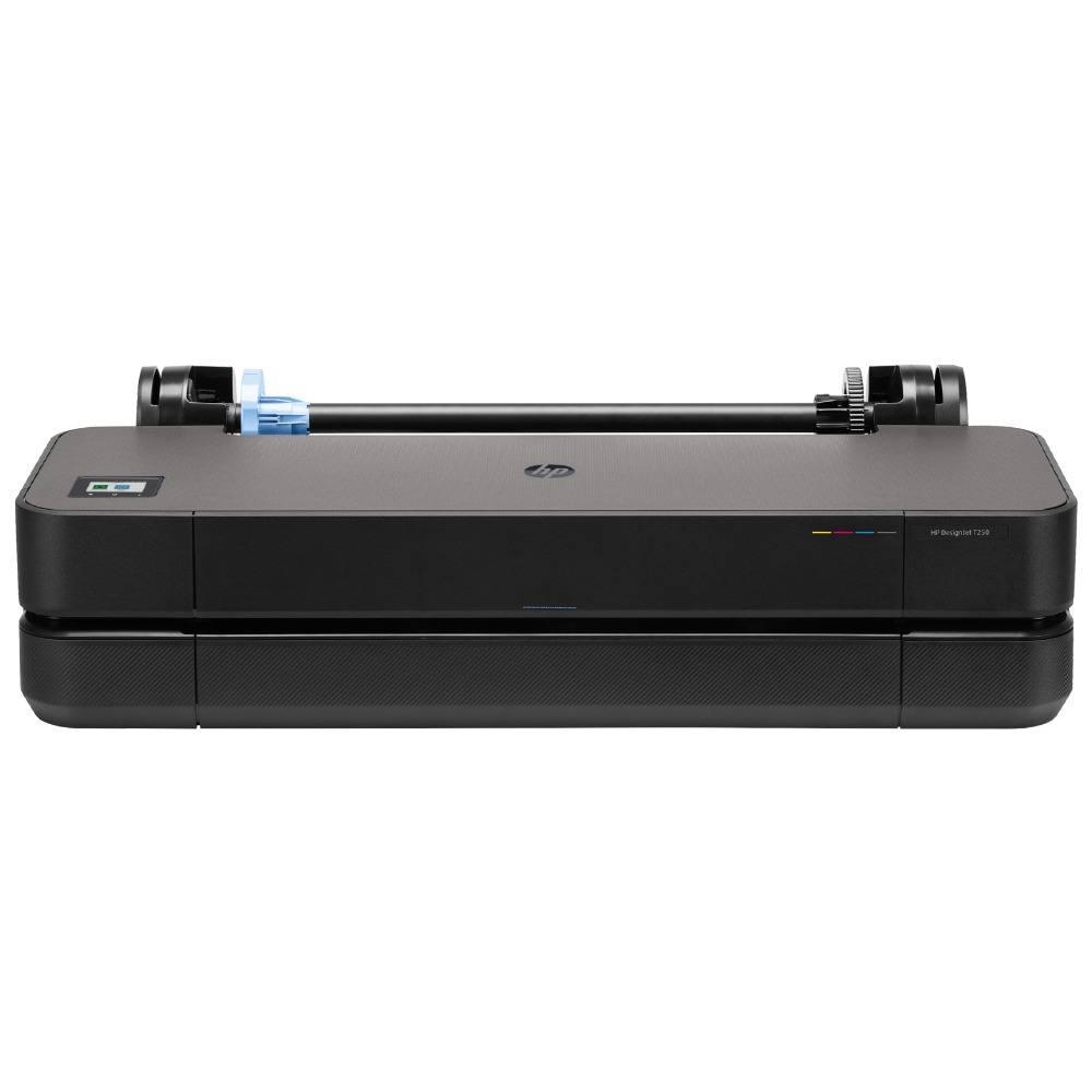 Impressora Plotter HP Designjet T250 ECOSpark, Jato de Tinta, Colorida, A1, 24", Wi-Fi, Bivolt - 5HB06D#AC4 - Edição 2025