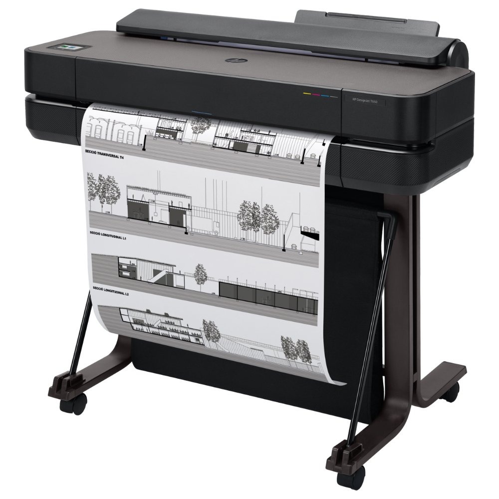 Impressora Plotter HP DesignJet T650, 24", Jato de Tinta, A1, Wi-Fi, Bivolt - 5HB08A#B1K (Sob encomenda)