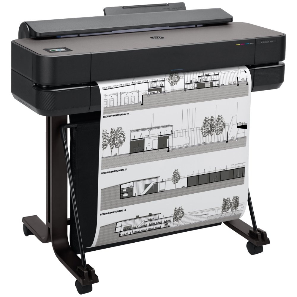 Impressora Plotter HP DesignJet T650, 24", Jato de Tinta, A1, Wi-Fi, Bivolt - 5HB08A#B1K (Sob encomenda)
