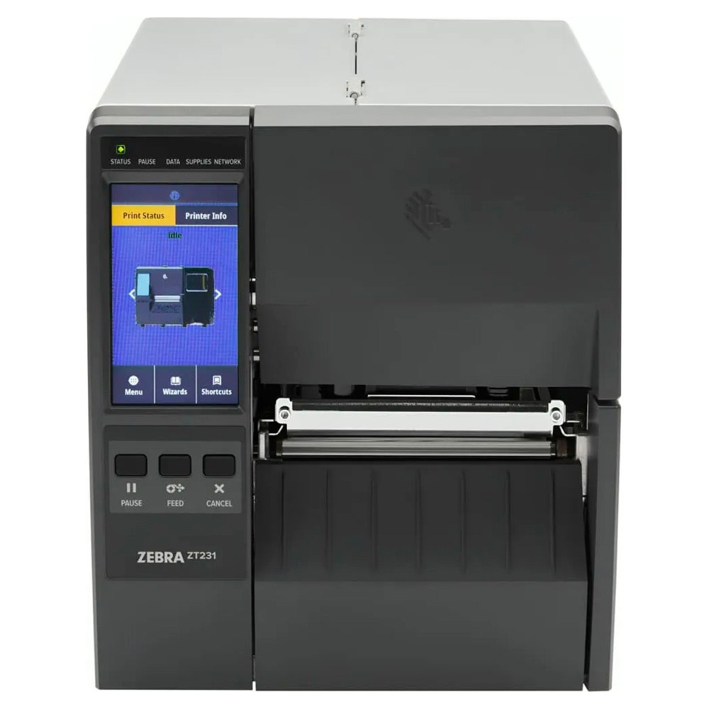 Impressora Térmica de Etiquetas Zebra ZT231 203 DPI, USB, Serial, Bluetooth, RFID, Ethernet - ZT23142-T0100CFZ