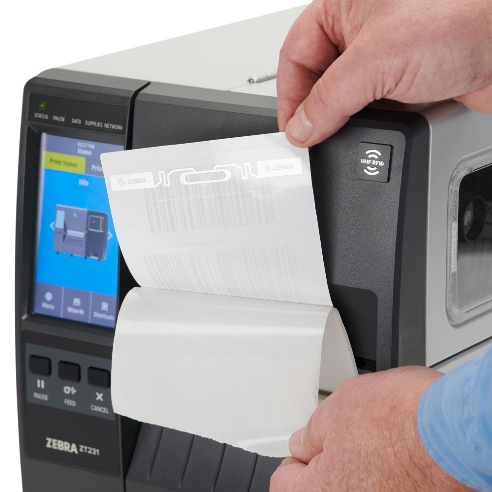 Impressora Térmica de Etiquetas Zebra ZT231, 203dpi, USB, Serial, Bluetooth, Ethernet - ZT23142-T0A000FZ