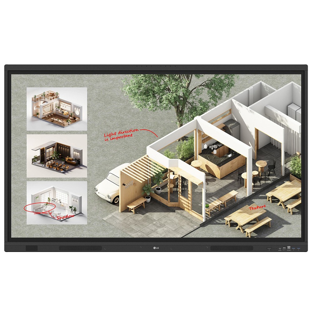 Lousa Digital Interativa LG 75'', 4K, 50 Pontos Touch, Android 14, Google EDLA, IPS, 16/7, 400 cd/m², Ultra HD, HDMI/VGA/USB-C/USB/RJ45/Áudio, Bluetooth 75TR3DQ-B (Sob encomenda) Lousa Digital Interativa LG 75'', 4K, 50 Pontos Touch, Android 14, Google EDLA, IPS, 16/7, 400 cd/m², Ultra HD, HDMI/VGA/USB-C/USB/RJ45/Áudio, Bluetooth 75TR3DQ-B (Sob encomenda)