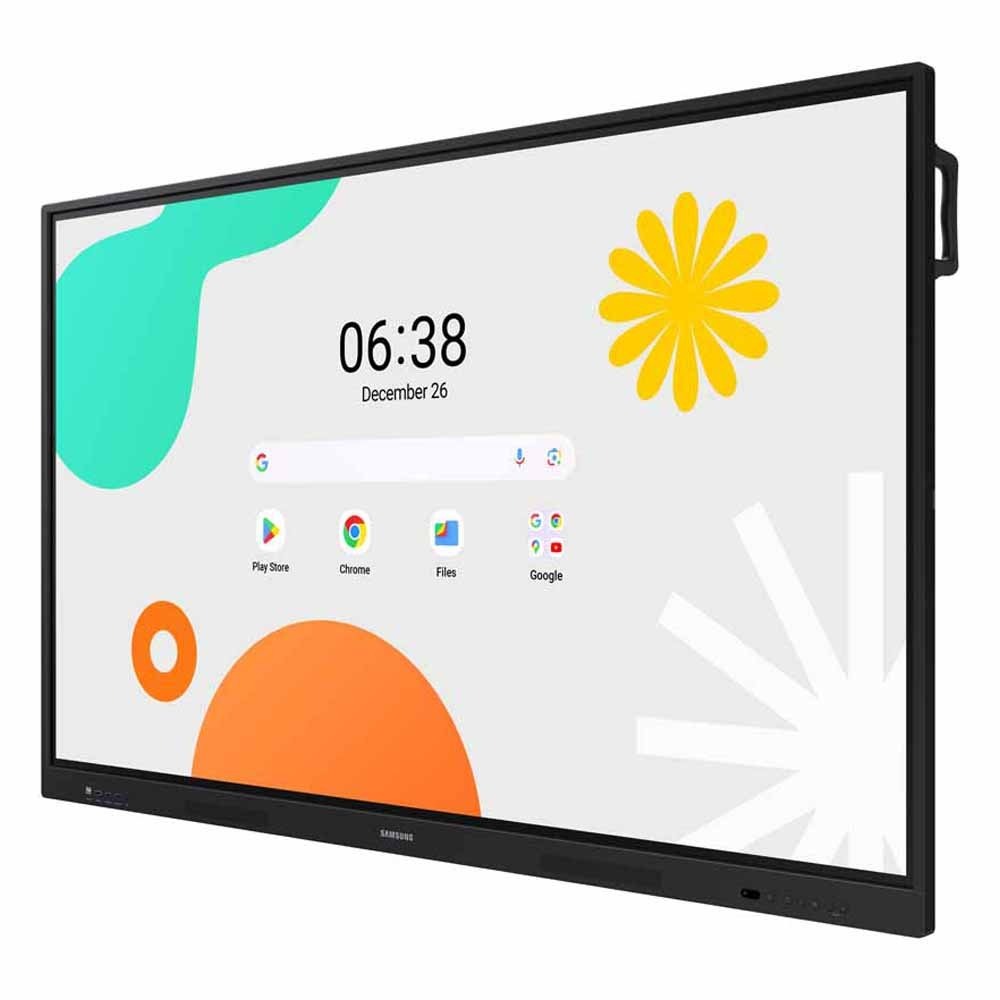 Monitor Profissional Interativo Samsung LED 65" WA65F, 4K, Android 14, Google EDLA, 40 Pontos Touch, 16/7, 400 cd/m², HDMI-Out/USB-C, Bluetooth - LH65WAFWLGCXZD