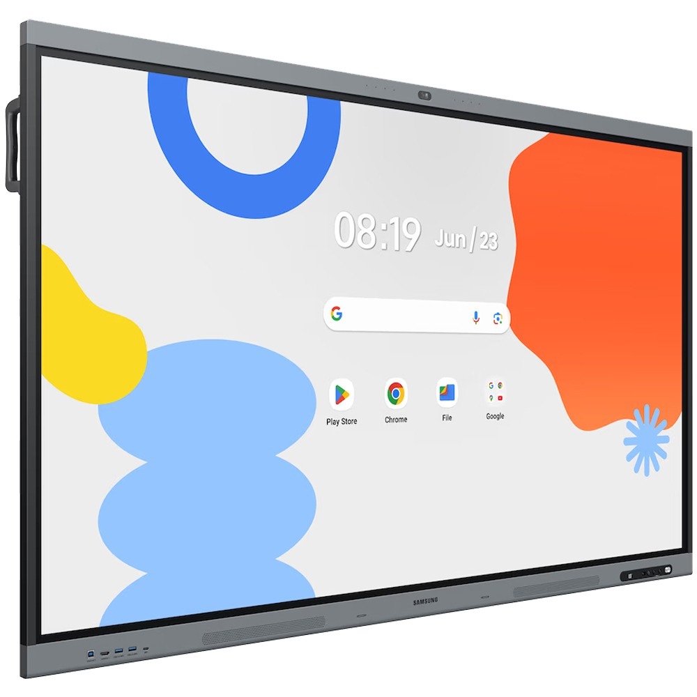 Monitor Profissional Interativo Samsung LED 65'', WA65FX-P, 4K, Câmera 4K, Microfone, Android 15, Google EDLA, 50 Pontos Touch, 450 cd/m², HDMI-Out/USB-C, Bluetooth - LH65WAFPLGCXZD Monitor Profissional Interativo Samsung LED 65'', WA65FX-P, 4K, Câmera 4K, Microfone, Android 15, Google EDLA, 50 Pontos Touch, 450 cd/m², HDMI-Out/USB-C, Bluetooth - LH65WAFPLGCXZD