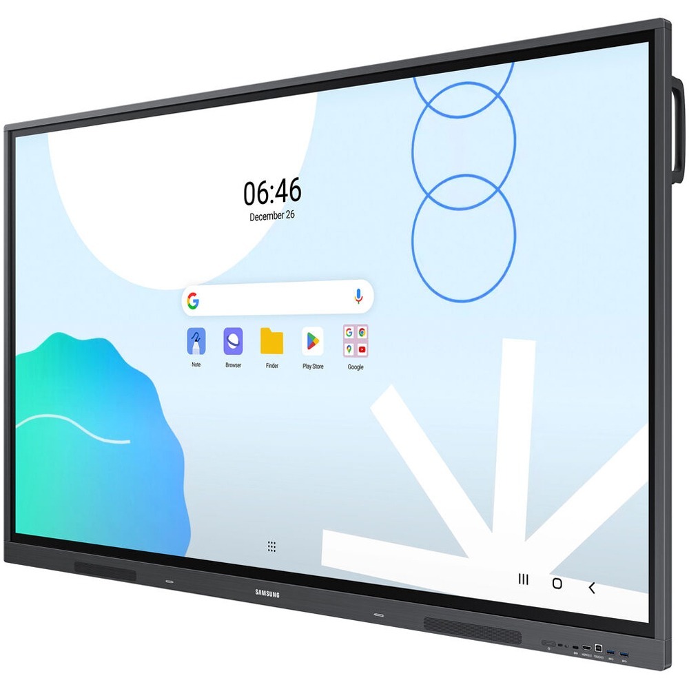 Monitor Profissional Interativo Samsung LED 75" WA75D, 4K, Android 13, Google EDLA, 40 Pontos Touch, 16/7, 400 cd/m², HDMI/USB-C/USB/RGB/Áudio, Bluetooth - LH75WADWLGCXZD