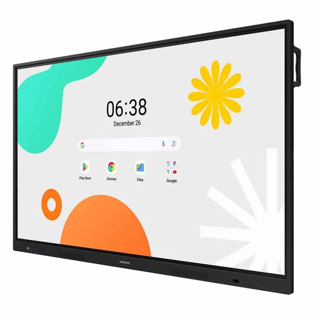 Monitor Profissional Interativo Samsung LED 75" WA75F, 4K, Android 14, Google EDLA, 40 Pontos Touch, 16/7, 400 cd/m², HDMI-Out/USB-C, Bluetooth - LH75WAFWLGCXZD