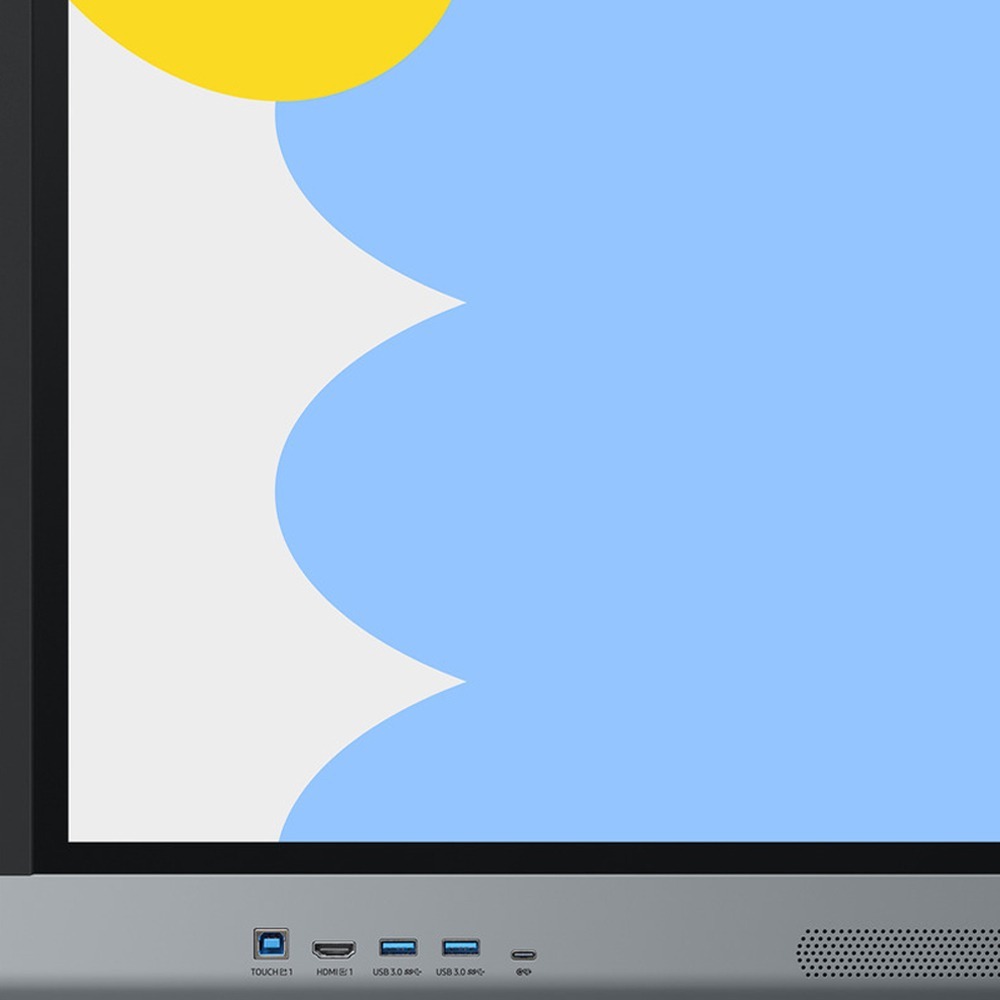 Monitor Profissional Interativo Samsung LED 75" WA75FX-P, 4K, Câmera 4K, Microfone,  Android 15, Google EDLA, 50 Pontos Touch, 450 cd/m², HDMI-Out/USB-C, Bluetooth - LH75WAFPLGCXZD