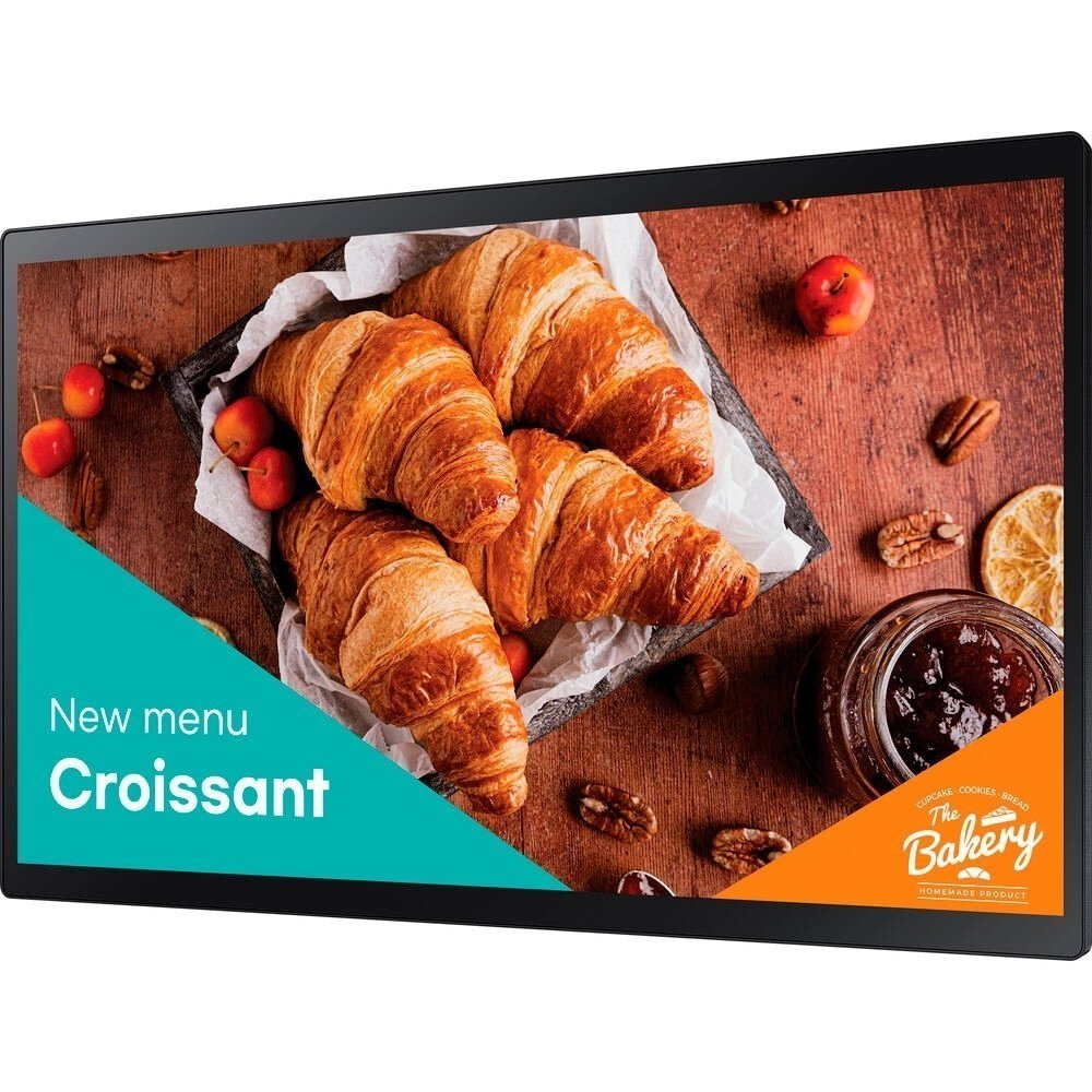 Monitor Profissional Samsung LED 24" QB24C Full HD, 16/7, 250 cd/m², HDMI/USB/RS232C/RJ45/Áudio - LH24QBCEBGCXZA 