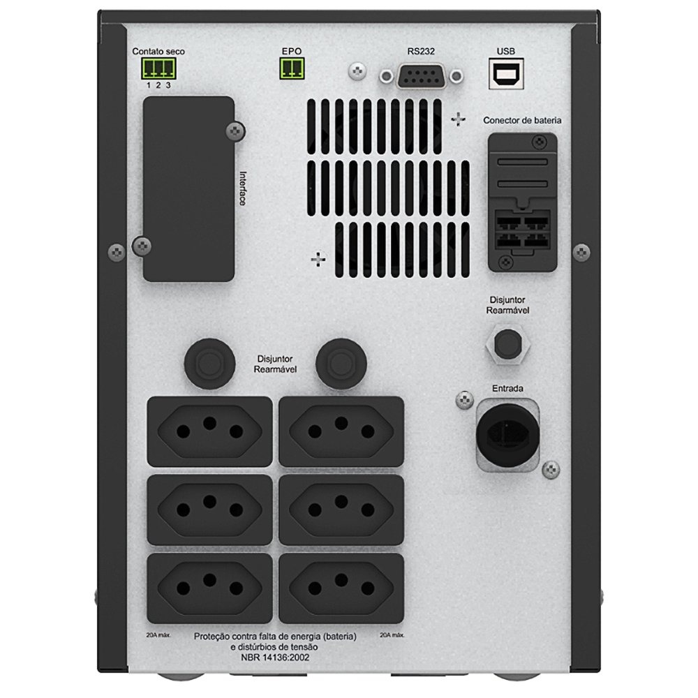 Nobreak APC Smart-UPS Senoidal 3000VA/2100W Mono 120V - SMV3000CA-BR