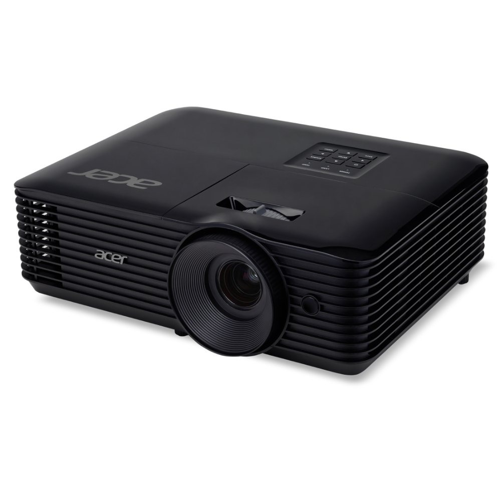 Projetor Acer X1328WH, 5000 Lumens, Lâmpada, DLP, VGA, WXGA, WUXGA, HDMI, 3D, áudio 3W, até 300" - MR.JTJ11.00G