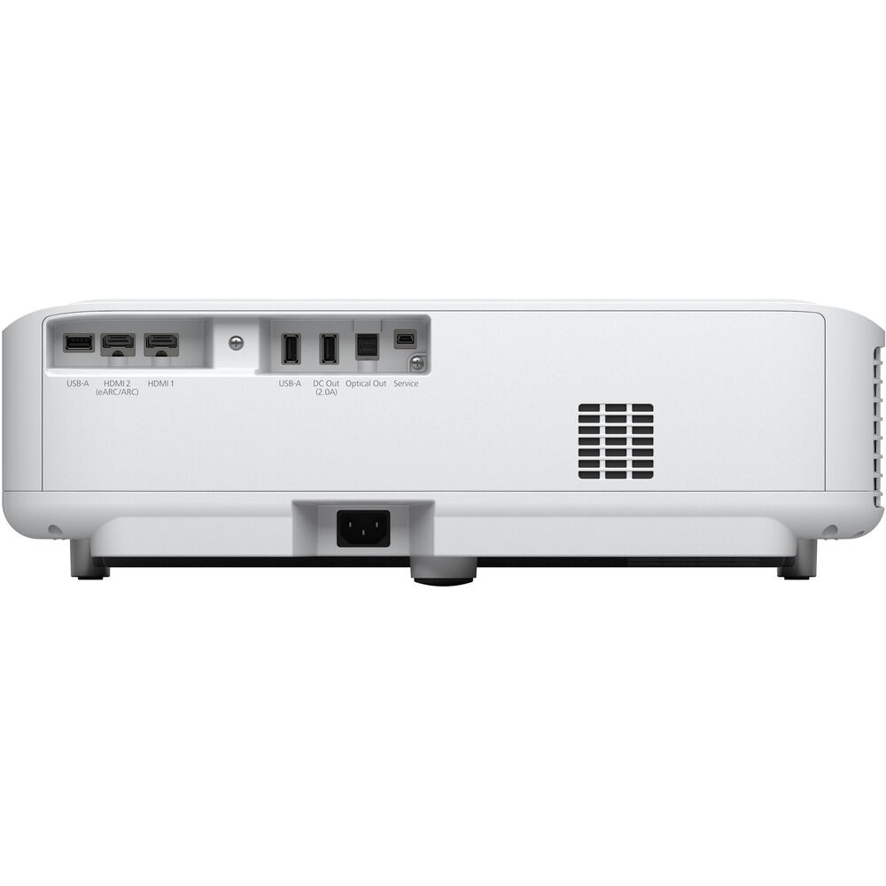 Projetor Epson EpiqVision LS650, 3600 Lumens, Laser, 4K PRO-UHD, 4K Nativo, até 120", Android TV, Áudio Yamaha, Ultra Curta Distância, Branco - V11HB07020
