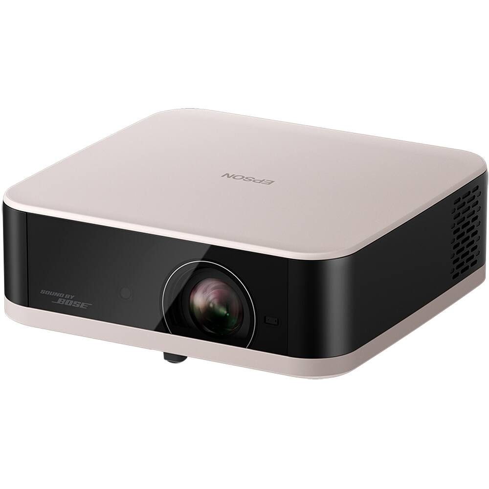 Projetor Smart Epson Portátil, Lifestudio Pop EF-61, 700 IDMS/ISO Lumens, LED, 3LCD, Full HD, HDMI, USB, Smart, Google TV, áudio BOSE 2x5W, Wi-Fi, Bluetooth, até 150 Polegadas, Bege Rosado - V11HB72221