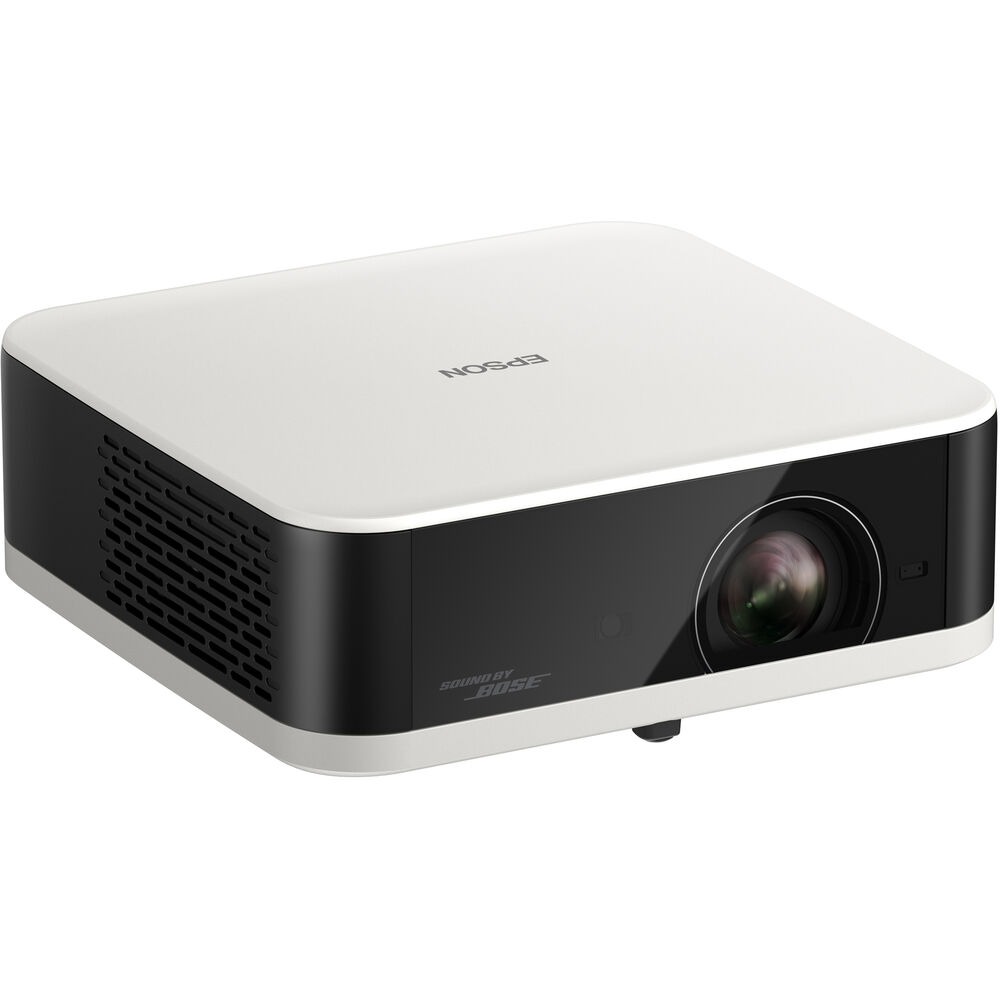 Projetor Epson Portátil Lifestudio Pop EF-61W, 700 IDMS/ISO Lumens, LED, 3LCD, Full HD, HDMI, USB, Smart, Google TV, áudio BOSE 2x5W, Wi-Fi, Bluetooth, até 150", Branco Pérola - V11HB72021