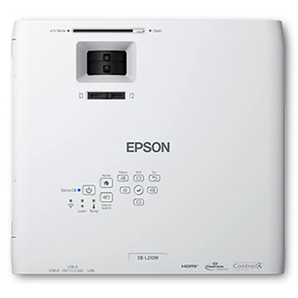Projetor Epson Powerlite L210W, 4500 Lumens, Laser, WXGA, HD, 1920 X 1080, 3LCD, HDMI, Wireless, até 300" - V11HA70020