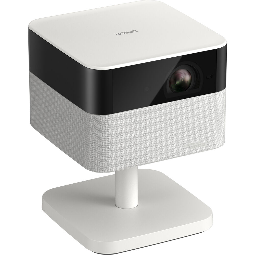 Projetor Smart Epson Portátil Lifestudio Flex EF-71, 700 IDMS/ISO Lumens, LED, 3LCD, Full HD, HDMI, USB, Smart, Google TV, áudio BOSE Estéreo, Wi-Fi, Bluetooth, até 150 Polegadas, Branco Pérola - V11HB79021