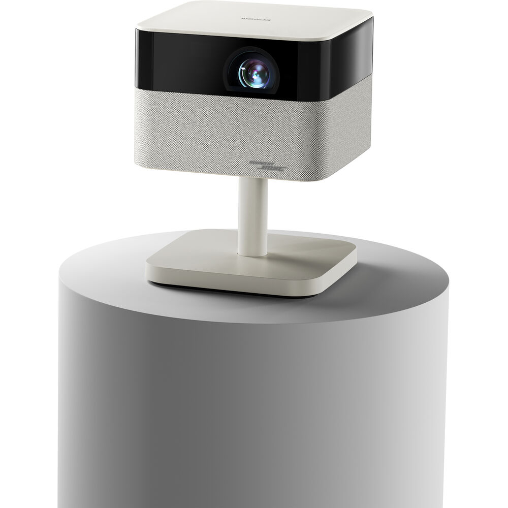 Projetor Smart Epson Portátil Lifestudio Flex EF-71, 700 IDMS/ISO Lumens, LED, 3LCD, Full HD, HDMI, USB, Smart, Google TV, áudio BOSE Estéreo, Wi-Fi, Bluetooth, até 150 Polegadas, Branco Pérola - V11HB79021